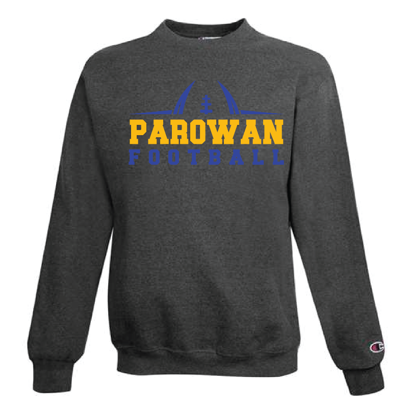 Charcoal Football Crew Sweatshirt Main Image